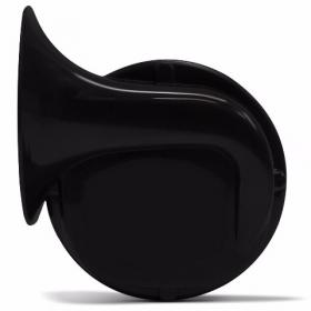 Buzina Eletrônica Automotiva Caracol Universal 12V 1Terminal Preta Tipo Buzina Caminhão